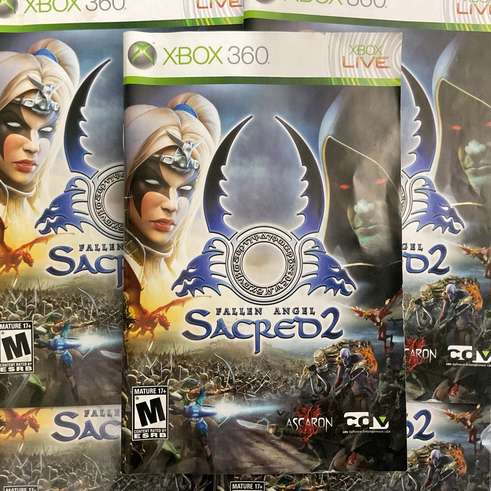 Sacred 2 Fallen Angel Microsoft Xbox 360 Instruction Manual Only