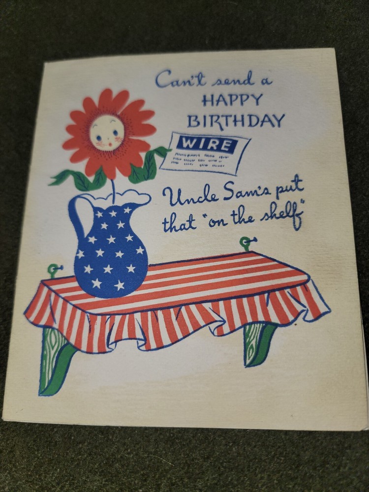 WWII Era Birthday Card #4
