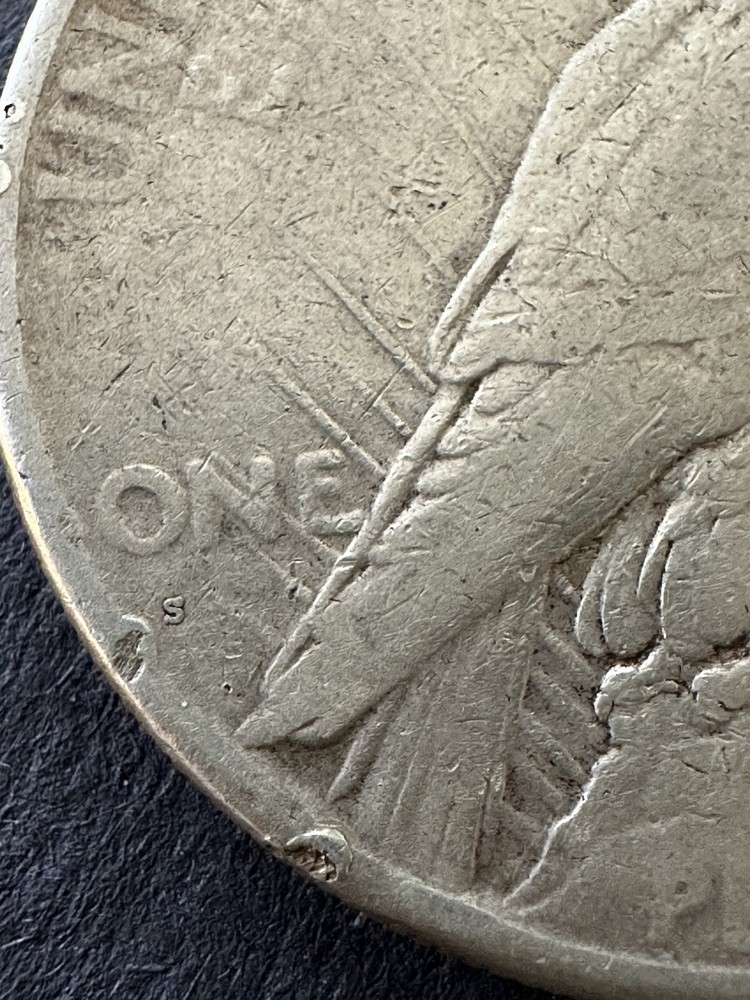 1926 S PEACE SILVER DOLLAR $1 COIN