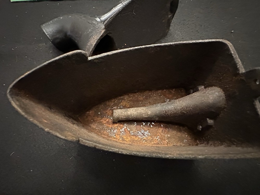 Antique 1852 Cummings Charcoal Sad Iron