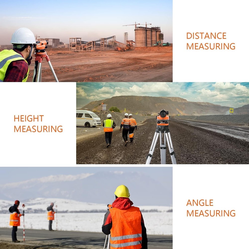 Automatic Optical Level 32X with -Leveling Magnetic Dampened Compensator and ...