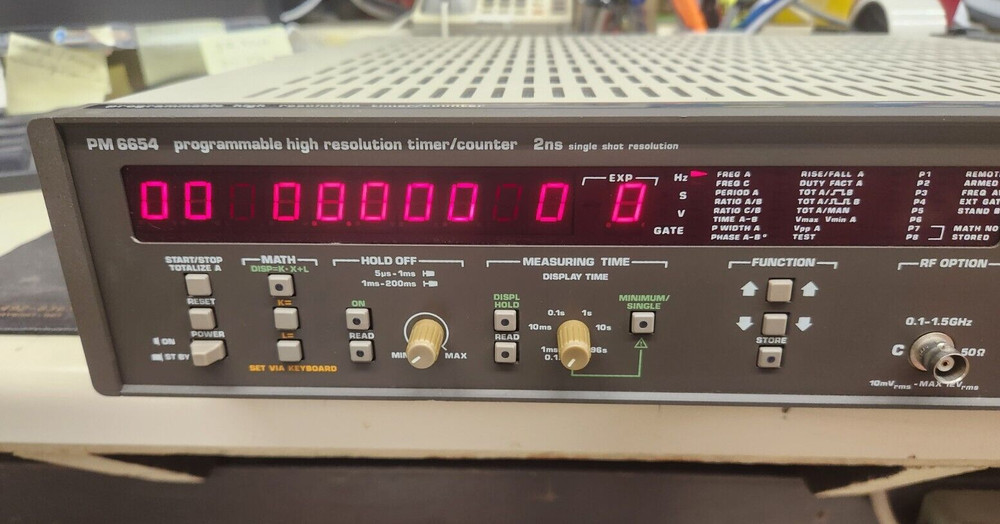 Philips PM6654 Programmable High Resolution Timer/Counter, With Hard Carry Case!