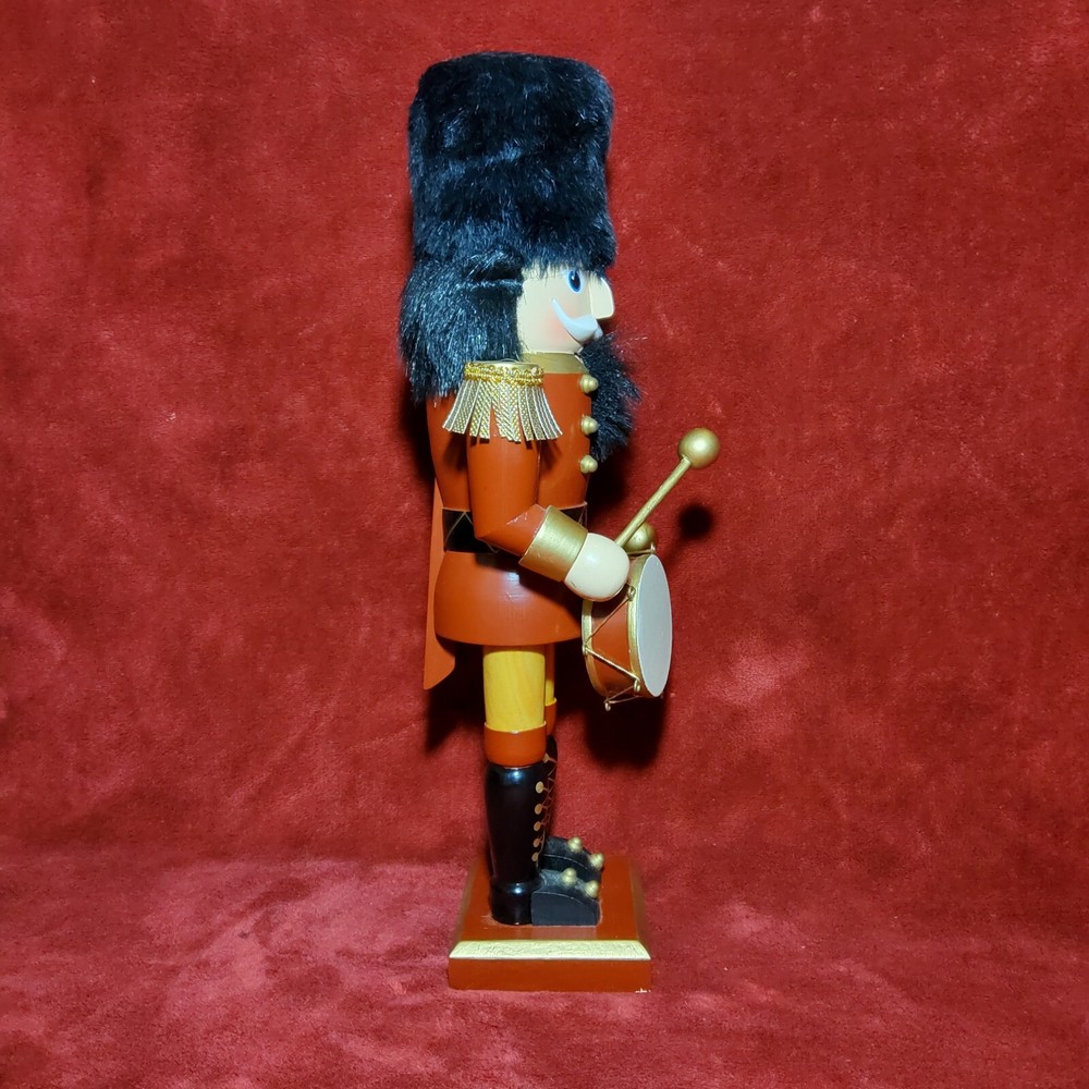 Vintage Nutcracker Drummer JC Penny Home Collection Black Hat 14"