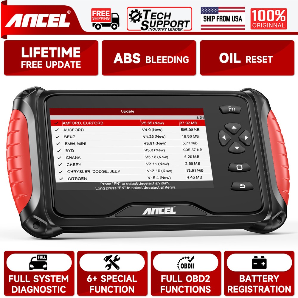ANCEL FX8000 OBD2 Scanner All System Code Reader Automotive Diagnostic Scan Tool