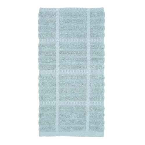 Solid Kitchen Towel: Highly Absorbent - 100% Cotton, Solid - 1 Pack Rainfall