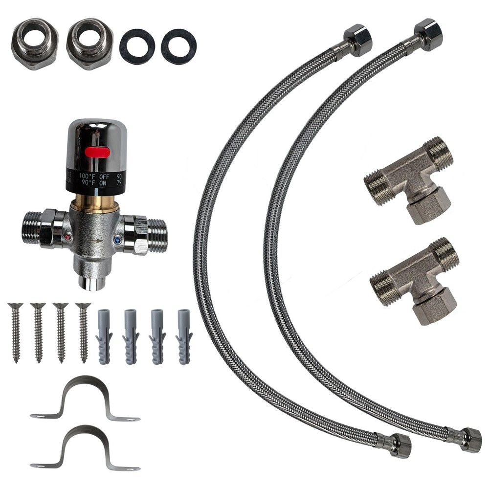 Adjustable Temperature Hot Water Circulation Pump Bypass Valve for Instant Hot