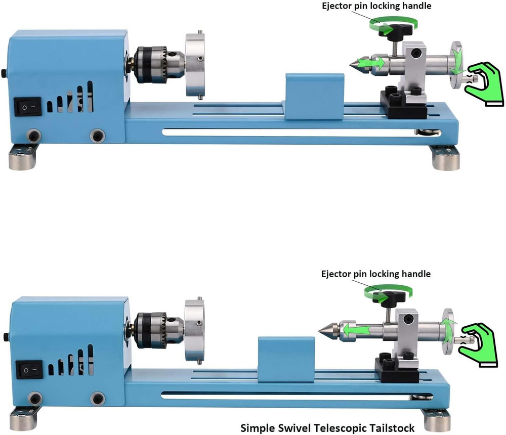 Mini Lathe Machine Multi-Purpose Lathe with Professional Tools Torno Para Madera