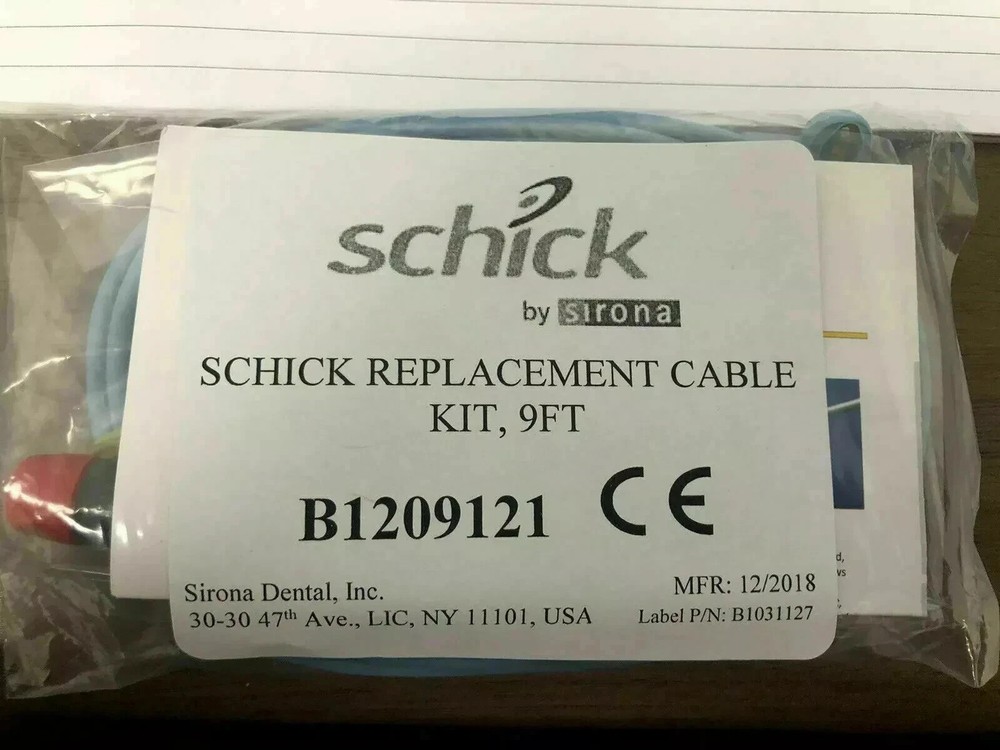 Schick by Sirona Replacement Cable Kit 9 Ft Fits Elite/33/select Fs