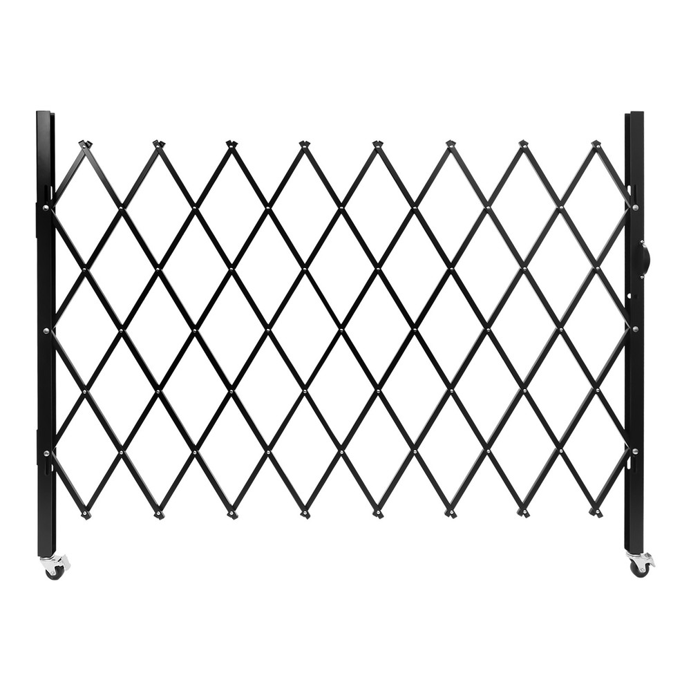 Single Folding Security Gate Rolling Barricade Gate Accordion Security Gate