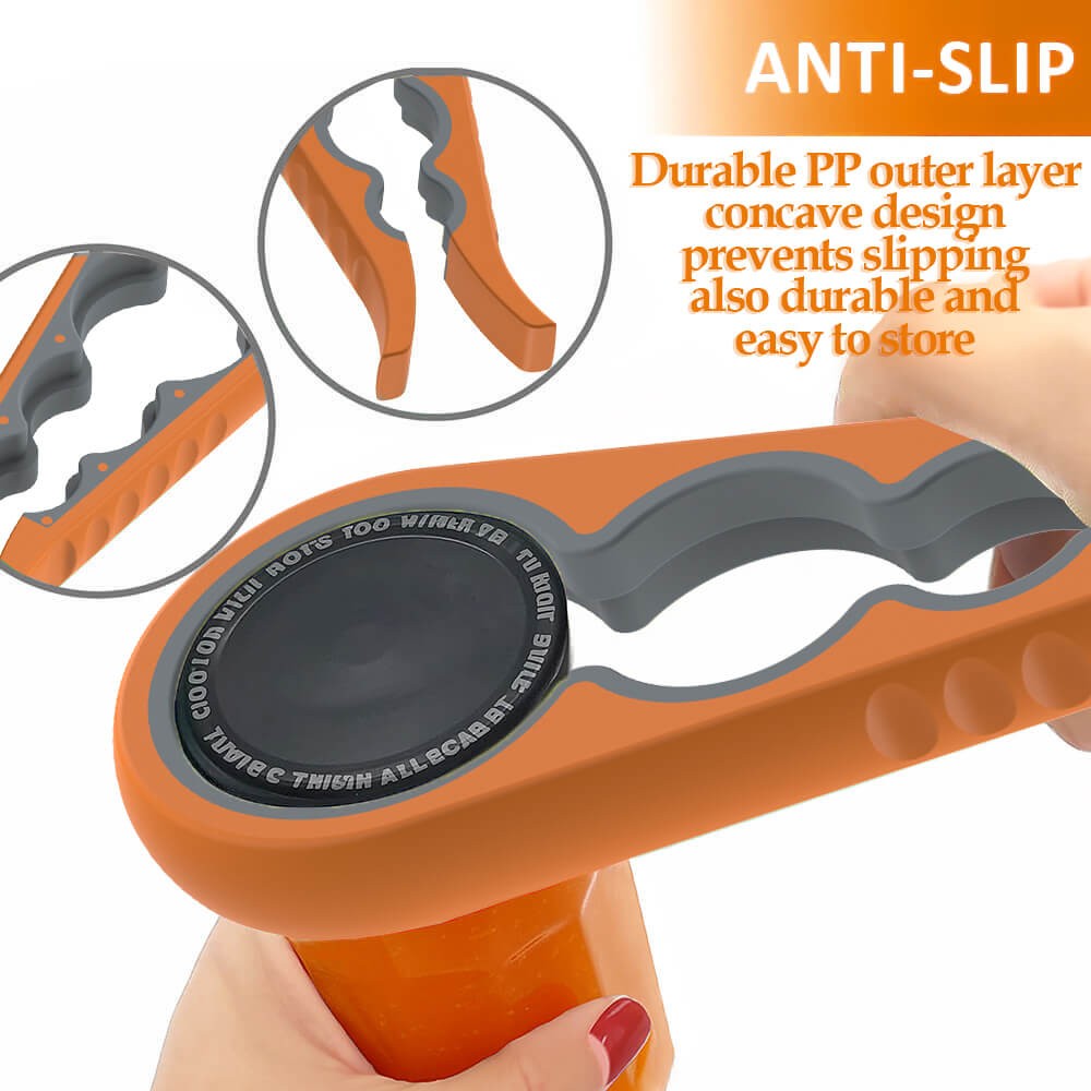 Lid Jar Opener Multi Function Jar Opening Tool Rubber Gipper Pad for Weak Hands