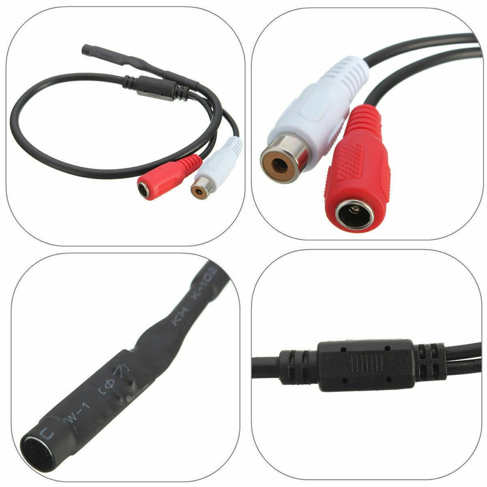Sensitive Microphone with DC output for CCTV Security Camera MP100