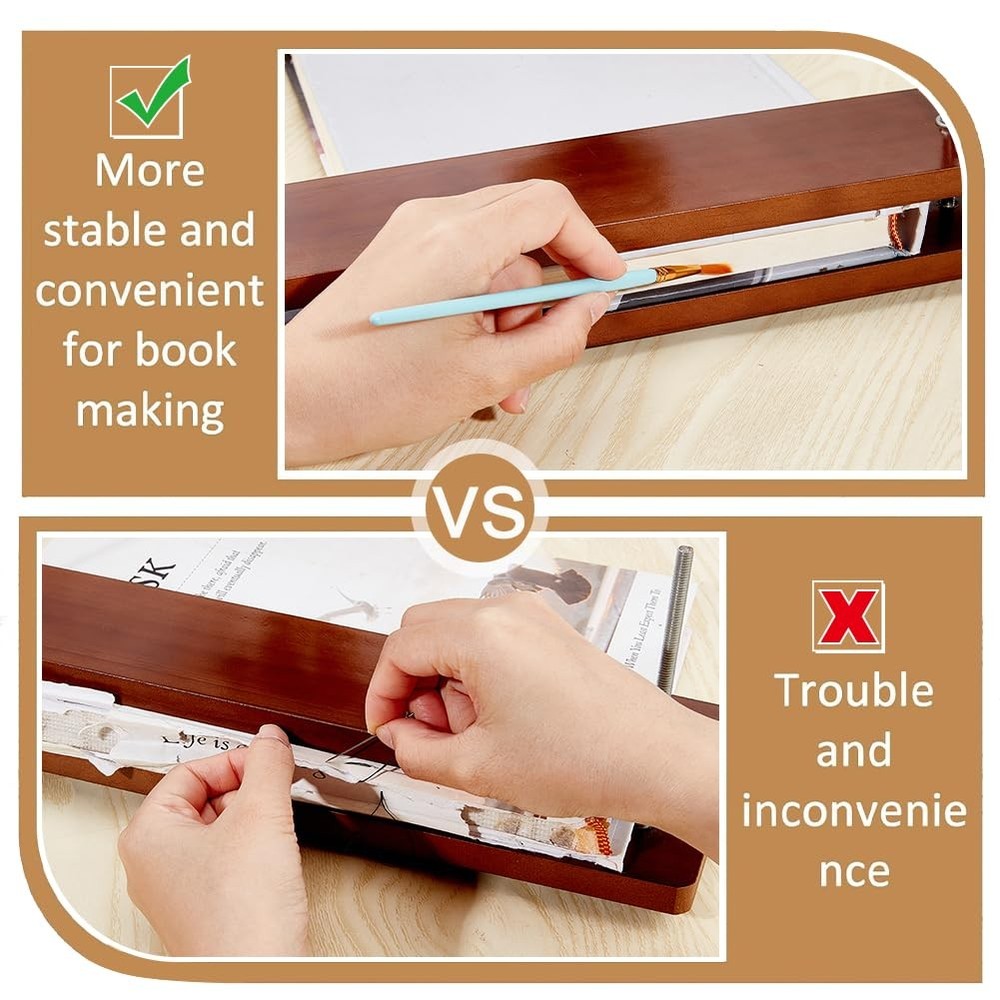 Book Press Bookbinding Wooden Book Press Tool Portable Binding Press Machine