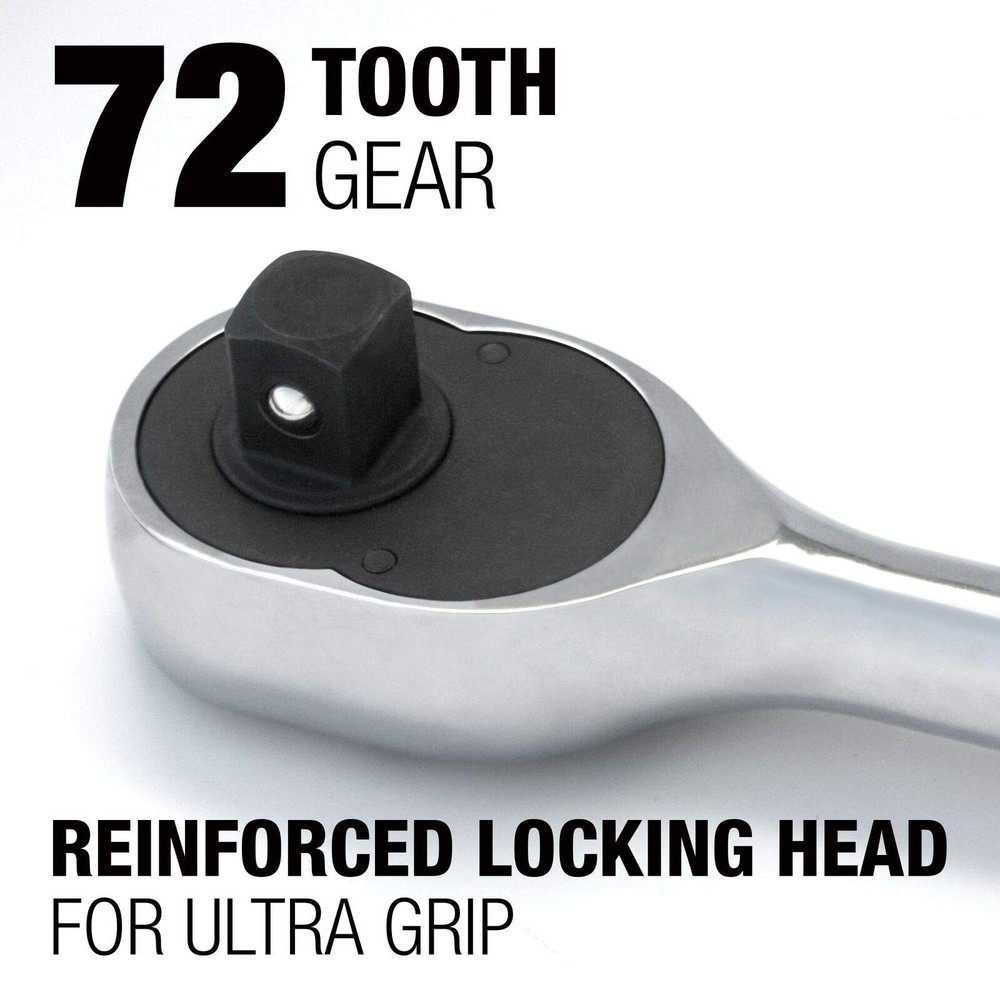 MR482 Extendable Ratchet Three Piece Set, Grey/Black