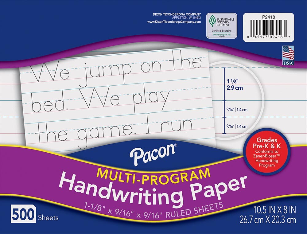 Pacon Multi-Program Handwriting Paper, 500 Sheets
