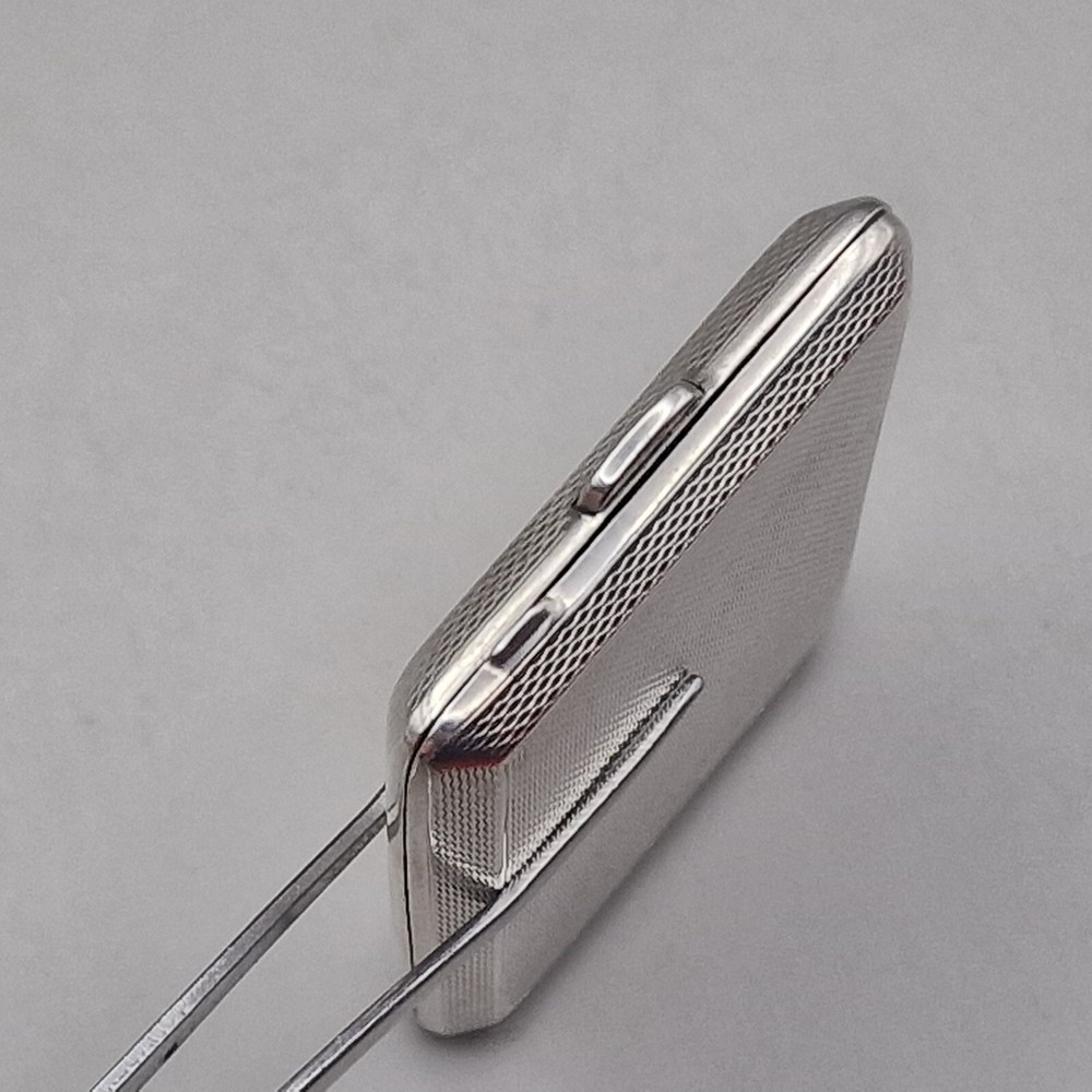 Sterling Silver Engine Turned Matchbook Case by Cohen & Charles 1936