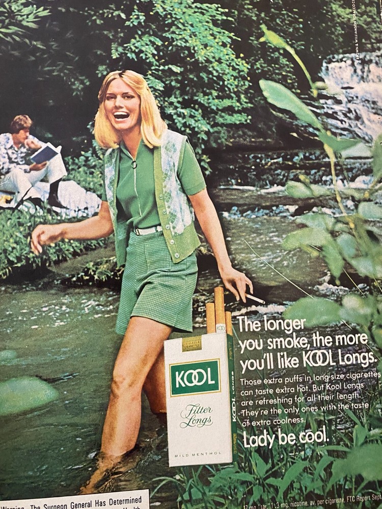 Kool Cigarettes, Full Page Vintage Print Ad