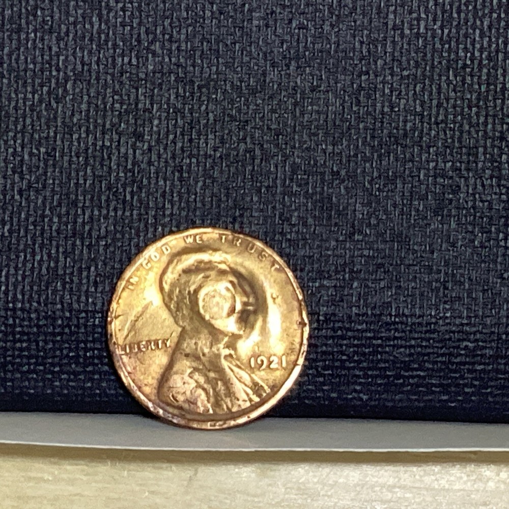 1921 Lincoln Wheat Penny. Multiple Errors On The Obv & Rev . See Pics