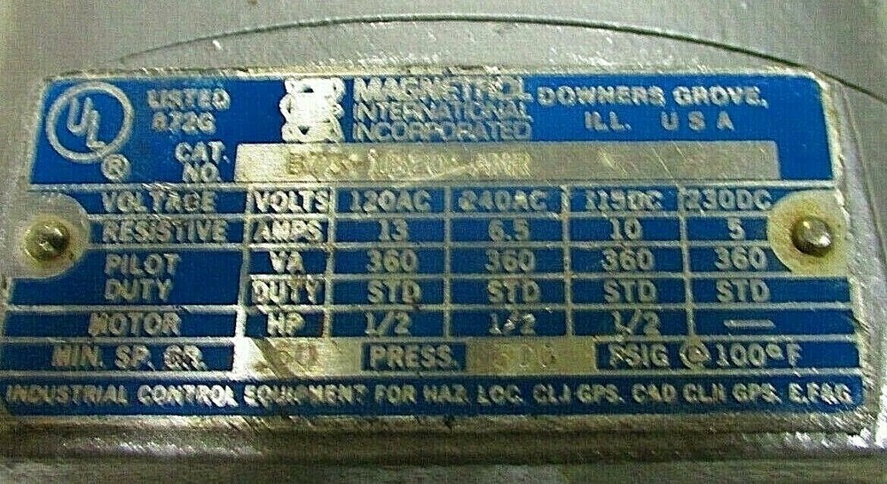 MAGNETROL B-73-1B20-ANR Liquid Level Switch 1" Socket Weld Connections