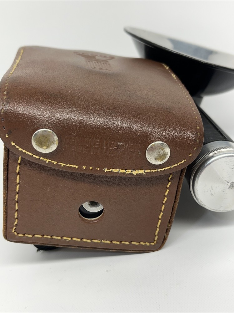 Vintage Argus Argoflex Seventy-five Camera Flash & Leather Case Untested