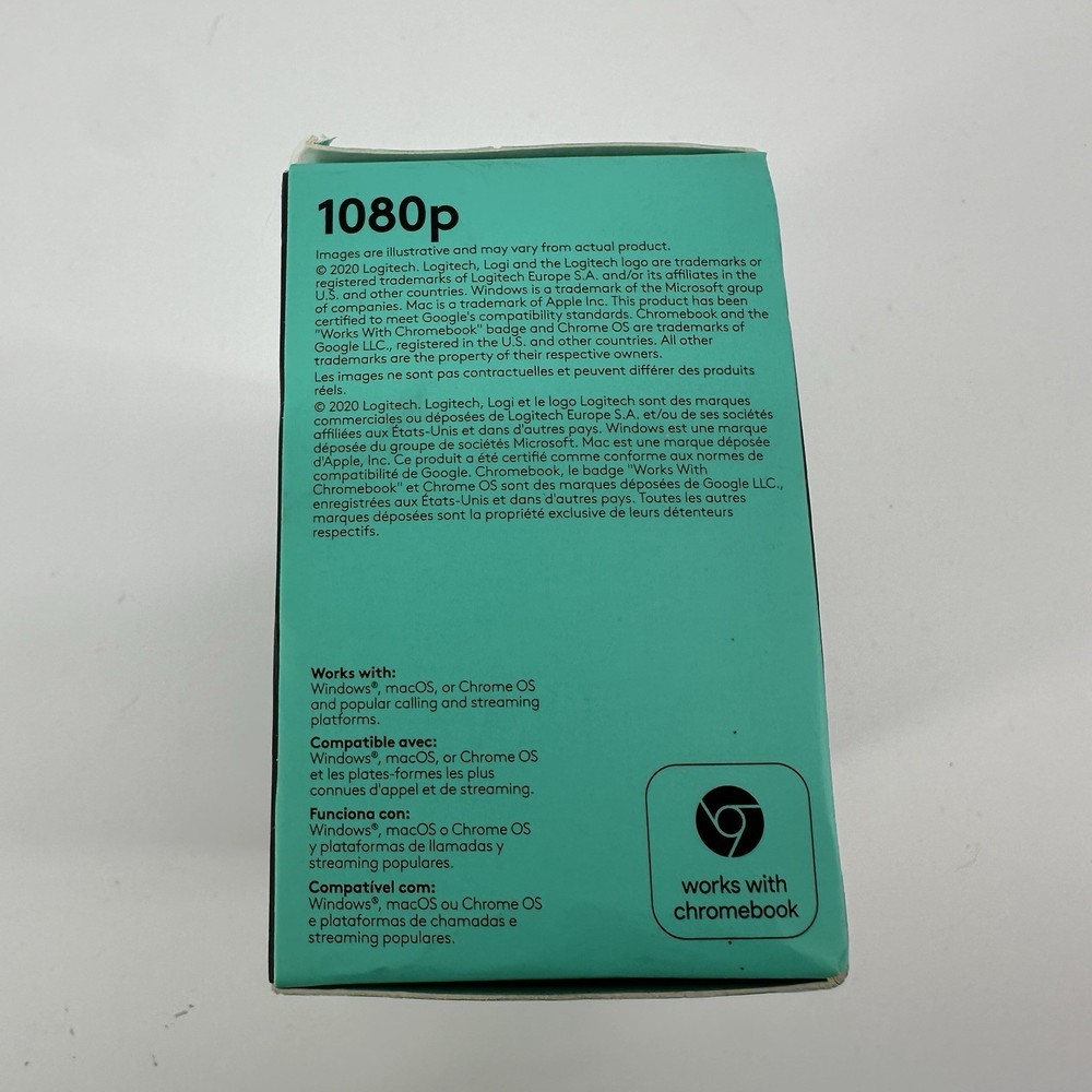 Logitech 1080p Webcam Pro Stream 30fps New