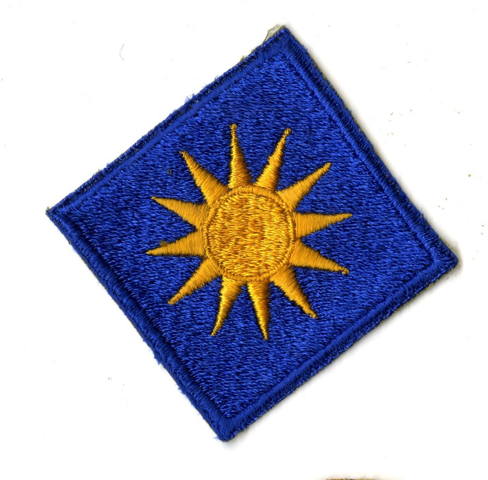 40th Infantry Division White Back Patch WWII Original Philippines