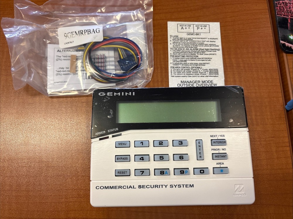 GEMC-BK1 Keypad - Gemini- Commercial Security System