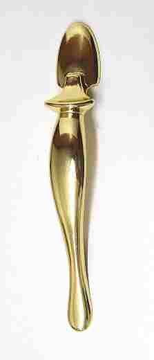 (10 Pack) 3" Vertical Pull With Thumb Rest Polished Brass