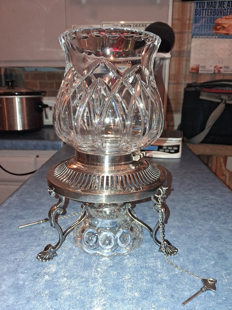 Antique Candle Stick Holder Silver Plate