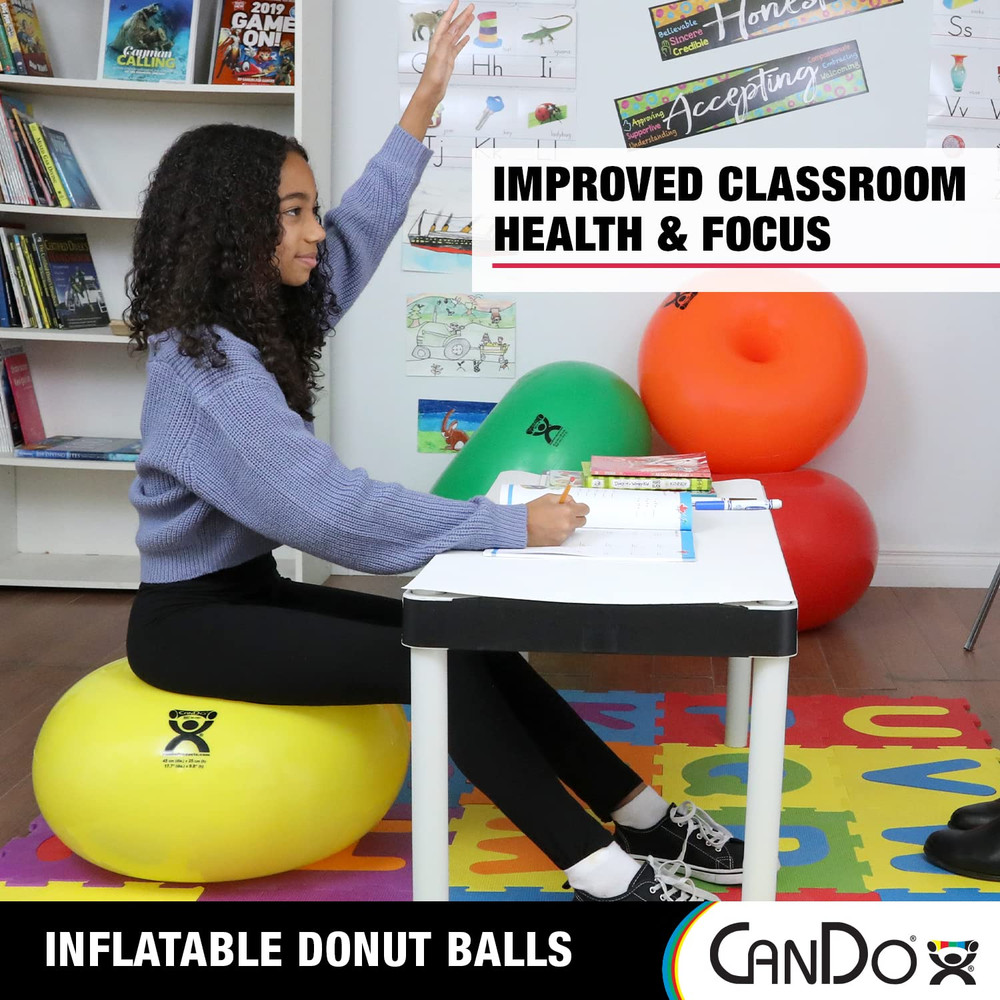 - 30-1955 Donut Exercise, Workout, Core Training, Swiss Stability Ball for Yoga