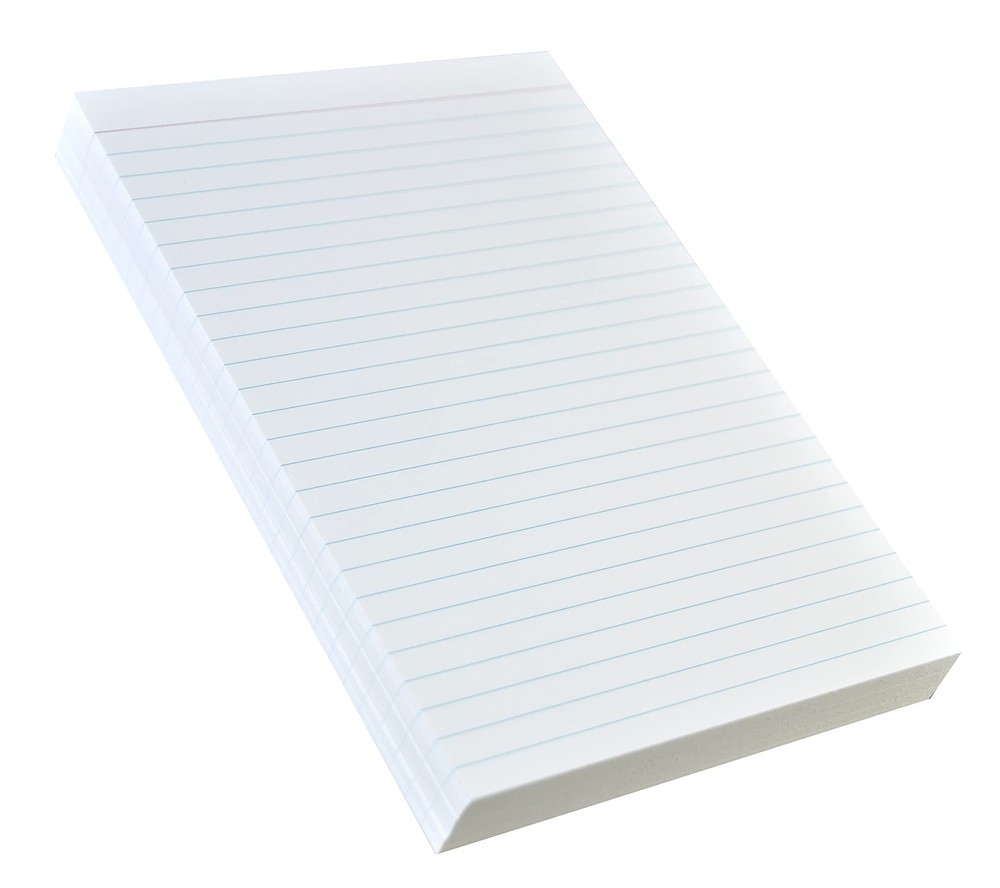 Vertically Ruled White Index Cards, Note Cards 5x7 Inches