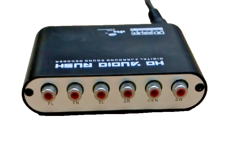 HD Audio Rush Digital Surround Sound Decoder Dolby Digital Pro Logic II