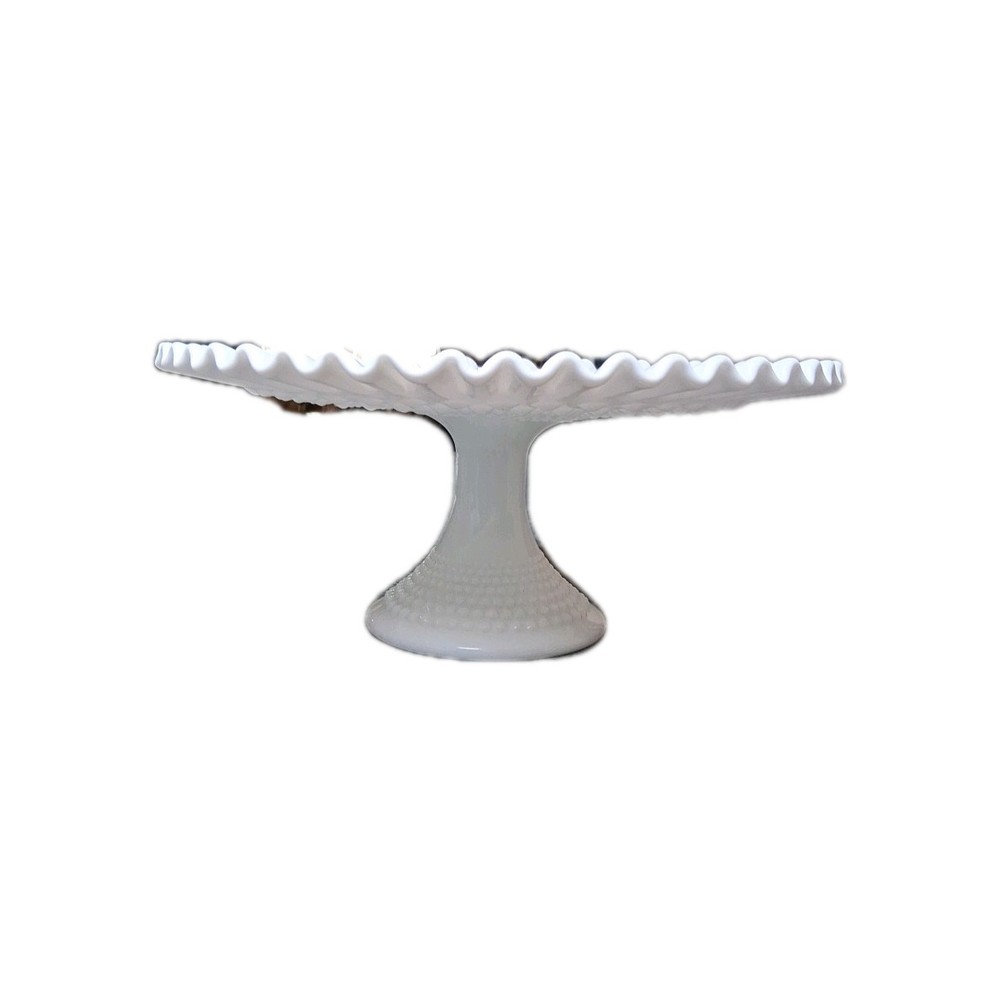 Fenton Hobnail Cake Plate