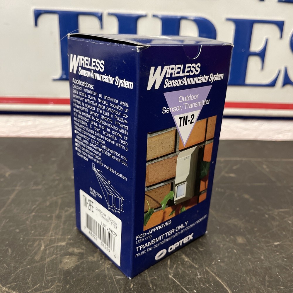 Optex TN-2 Wireless Sensor Annunciator System Outdoor Sensor Transmitter NEW