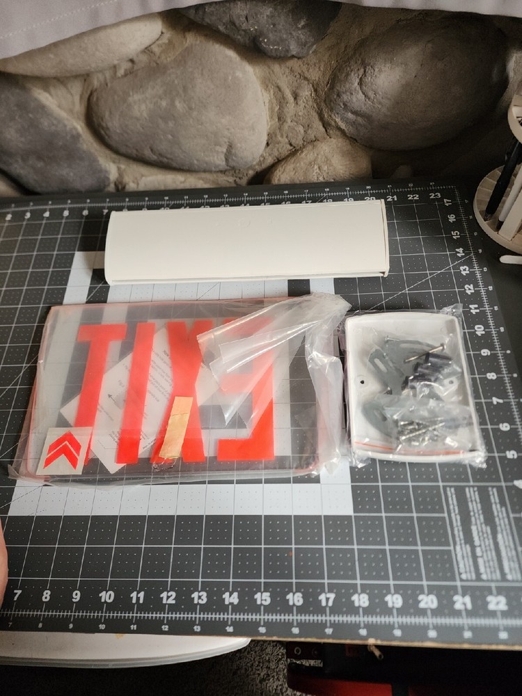 Lightalarm Simplicity Economizer Series Selfpowered Led Edge Lit Exit Sign