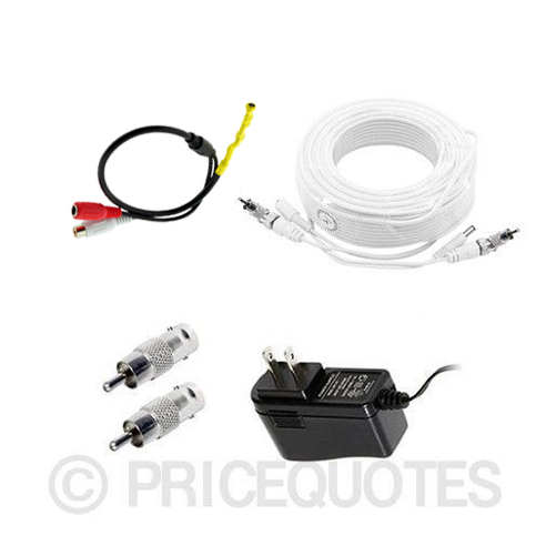 [100ft length] Microphone Kit for Samsung Surveillance Security System SDH-C5100