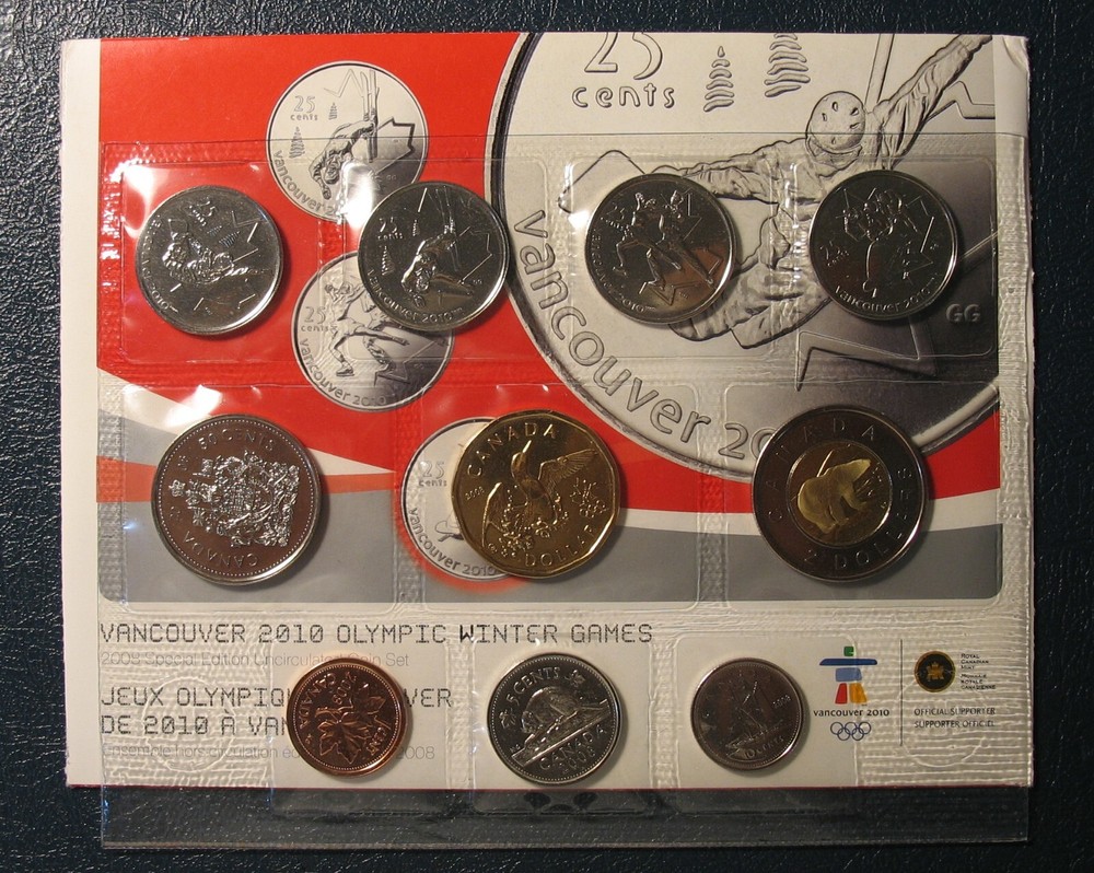 Canada 2008 Special Edition Olympic 10-coin Proof Like Set