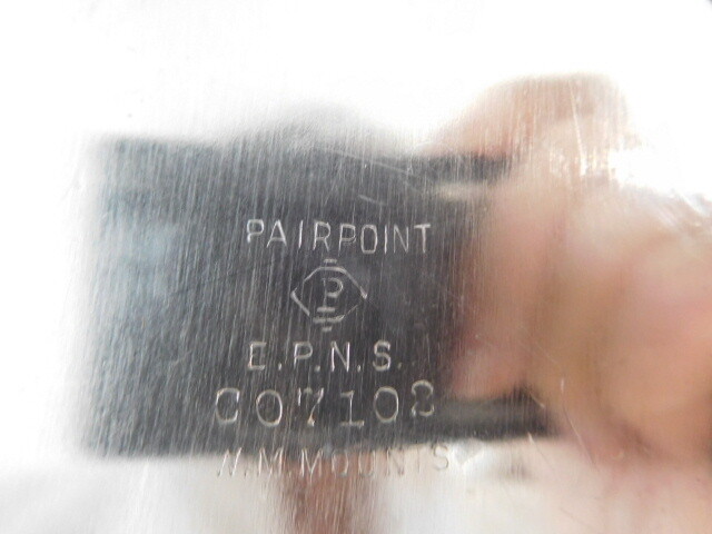 Vintage 10" Pairpoint EPNS Tray