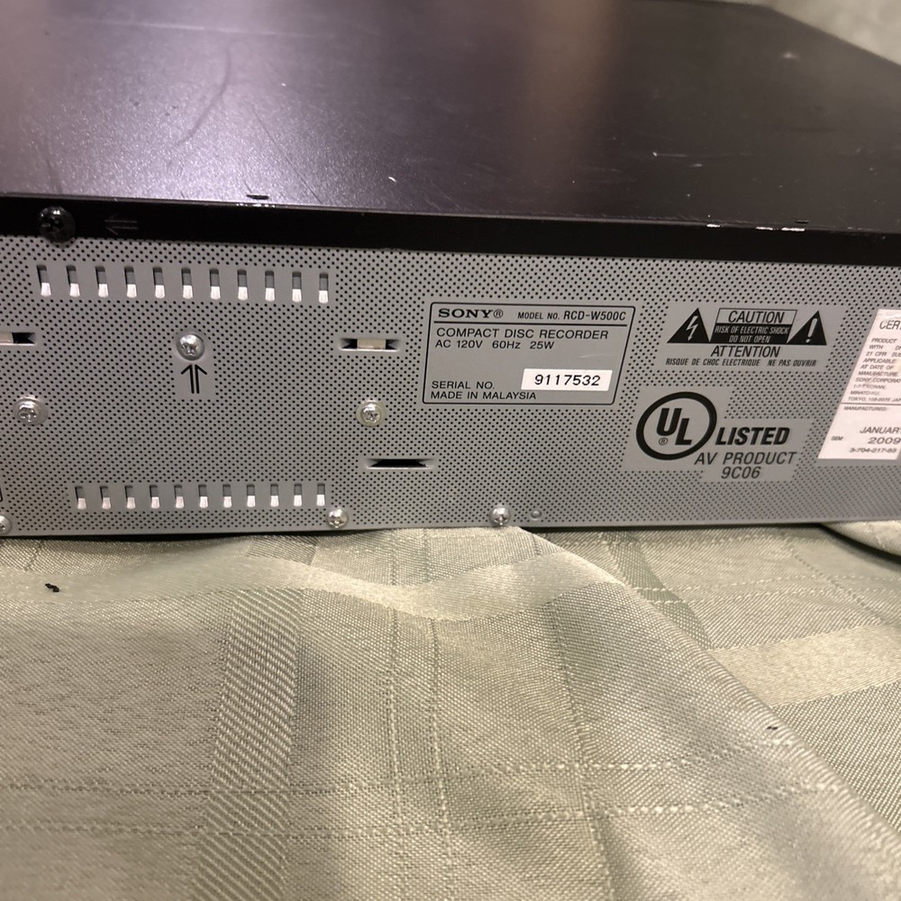 Sony 5 Cd Changer RCD-W500C