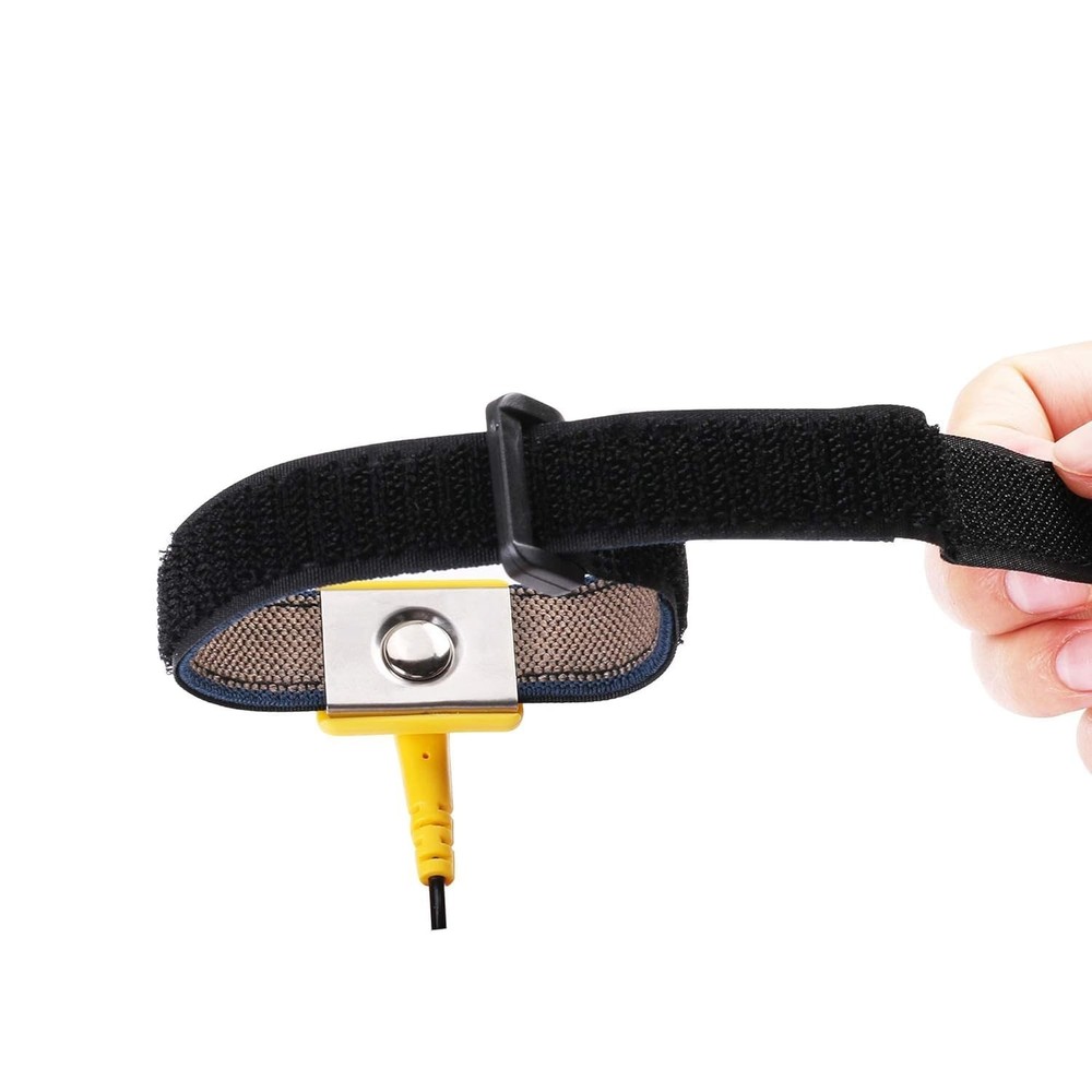 Durable Anti-Static Wrist Strap: 9.8ft Cable, Adjustable Fit for Professionals