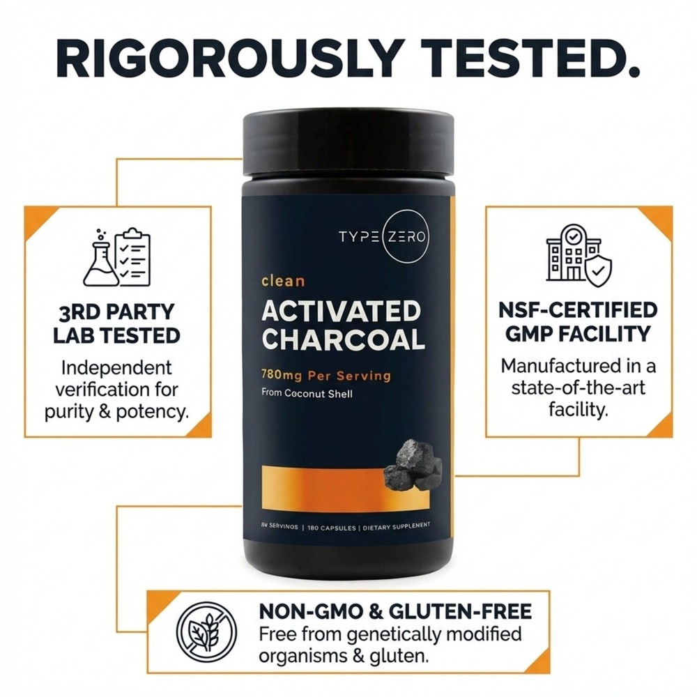 Zero Activated (180 Count) - 60 Servings, 780mg Per Serving, from Coconut She...