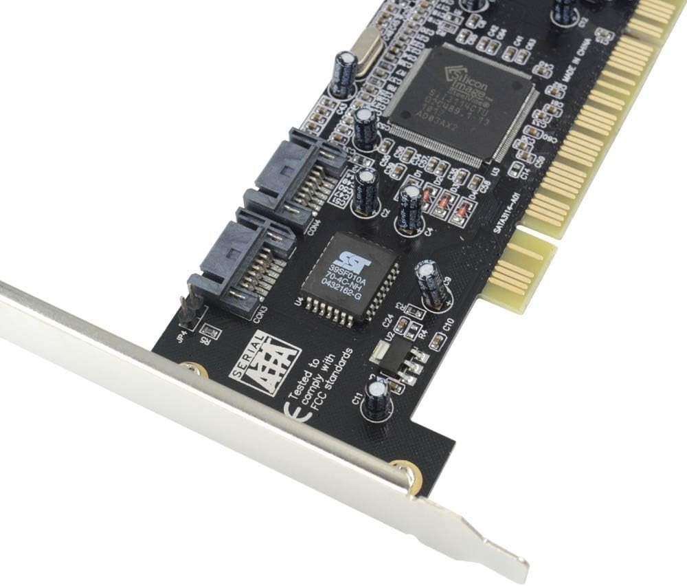 GODSHARK 4-Port PCI SATA Raid Controller Internal Expansion Card
