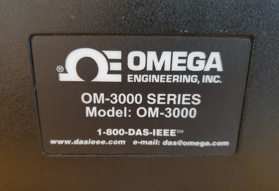 OMEGA MODEL OM-3000 PORTABLE DATA LOGGER