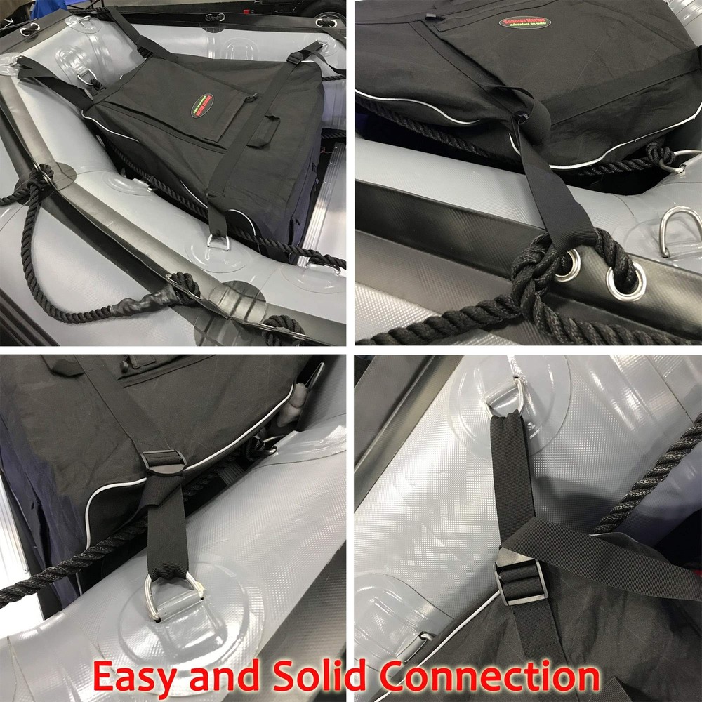 Seamax Sunlitec Front Accessory Storage Bow Bag for Inflatable Boat, with Ref...
