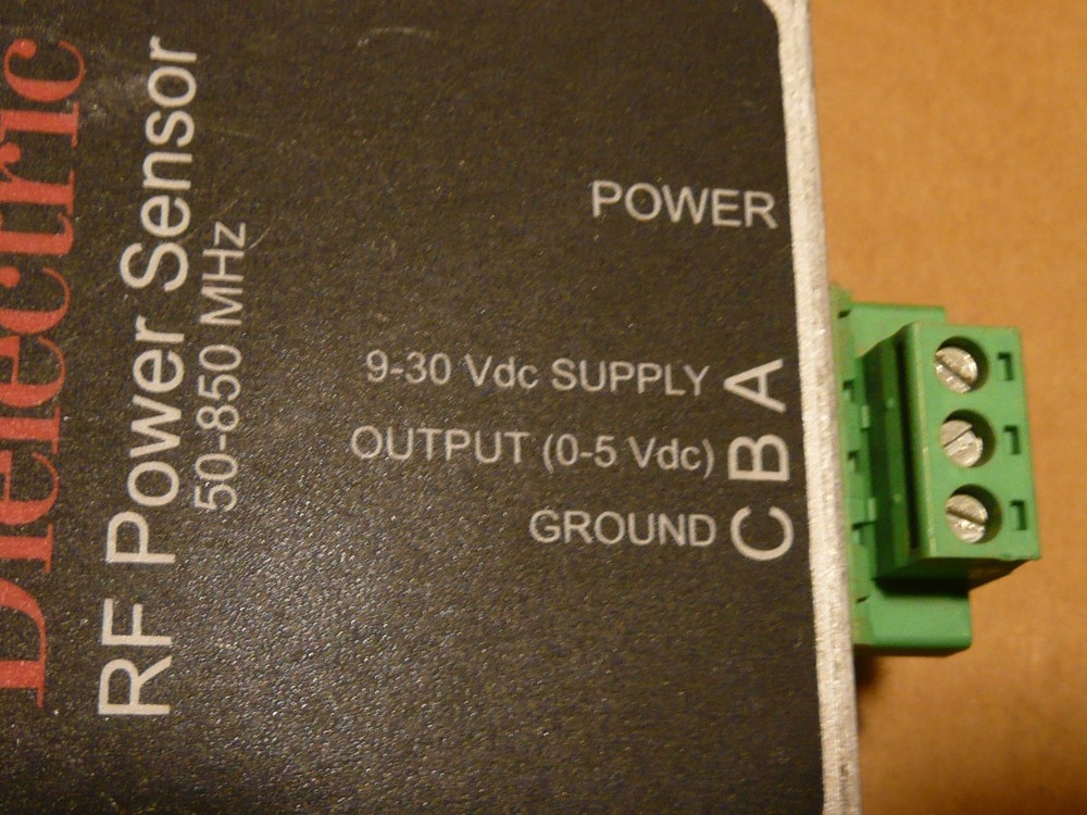 Dielectric RF power sensor 50-850 MHz, +30 dbm