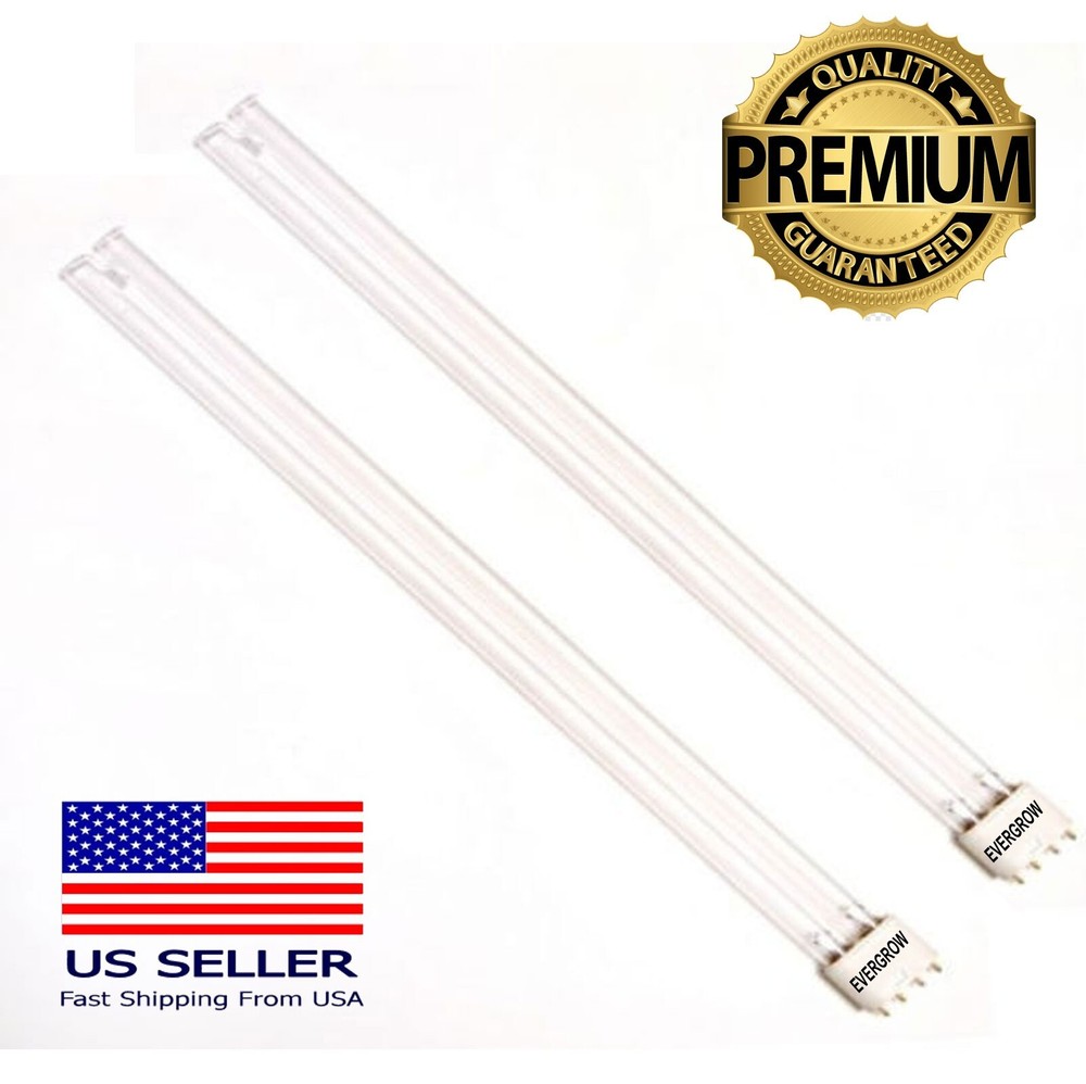 2pcs 36 Watt UVC Light Sterilizer Replacement Bulb 2G11 base for Jebao SUNSUN UV