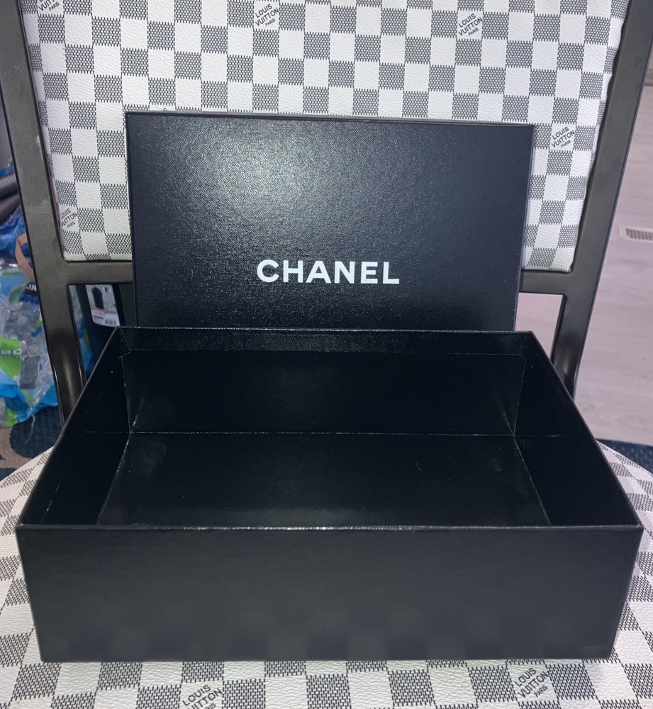 Chanel Empty Black Gift Box 9” x 6.5'' x 2.75'' .