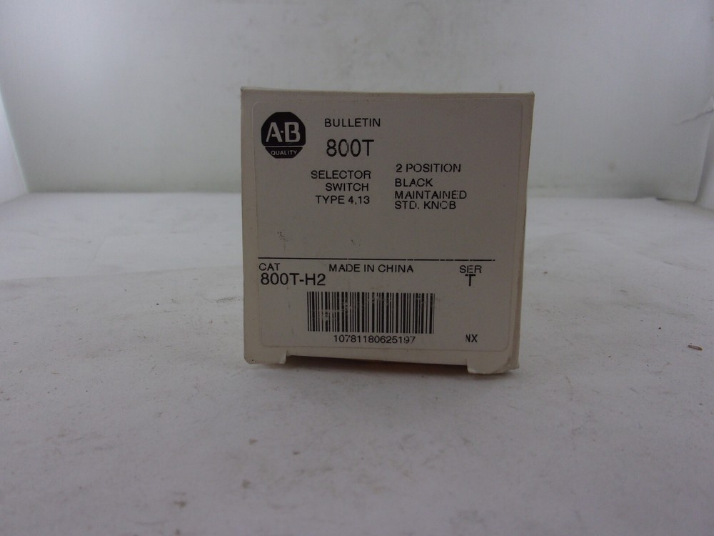 New ~ Allen Bradley 800T-H2 Missing Black Cap