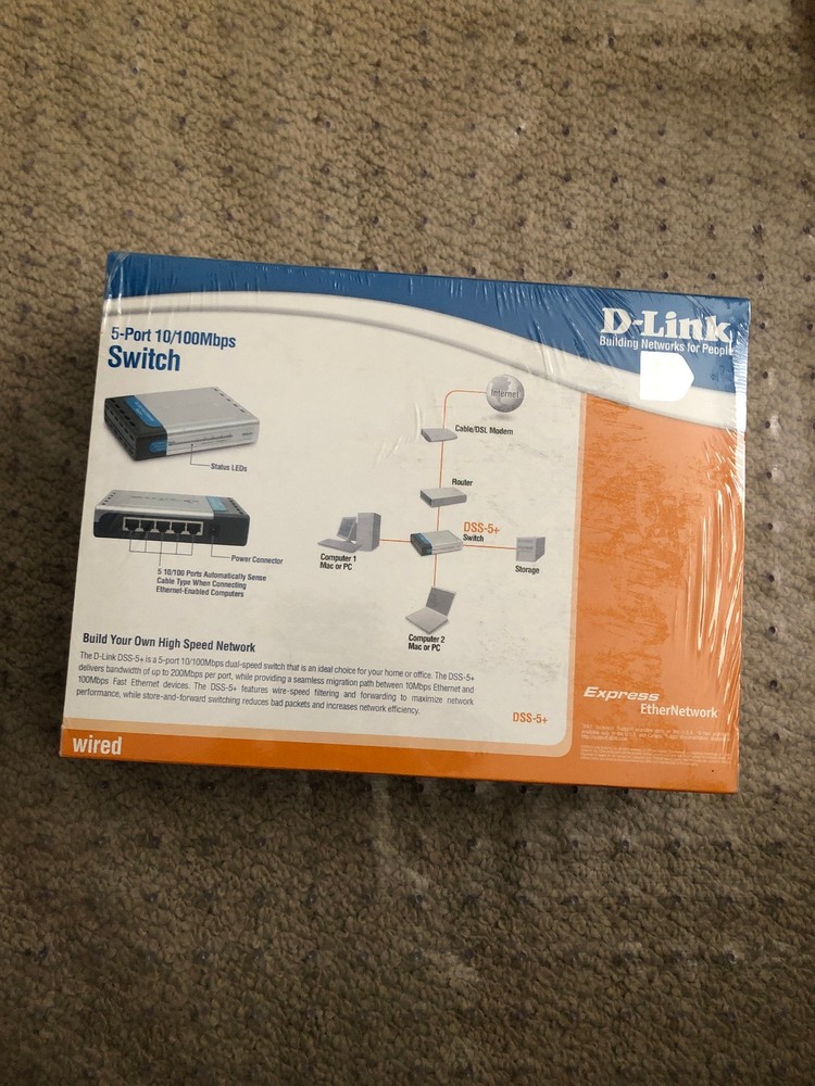 D-Link DSS (DSS5+) 5-Ports External Switch