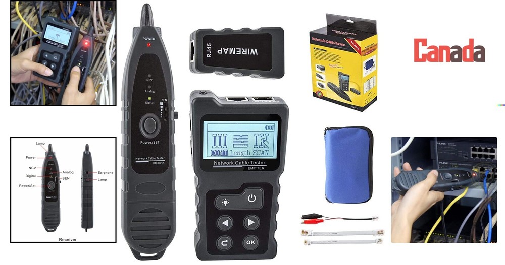 Advanced Cable Tester - PoE Multifunction Wire Tracker Network Cable Tester