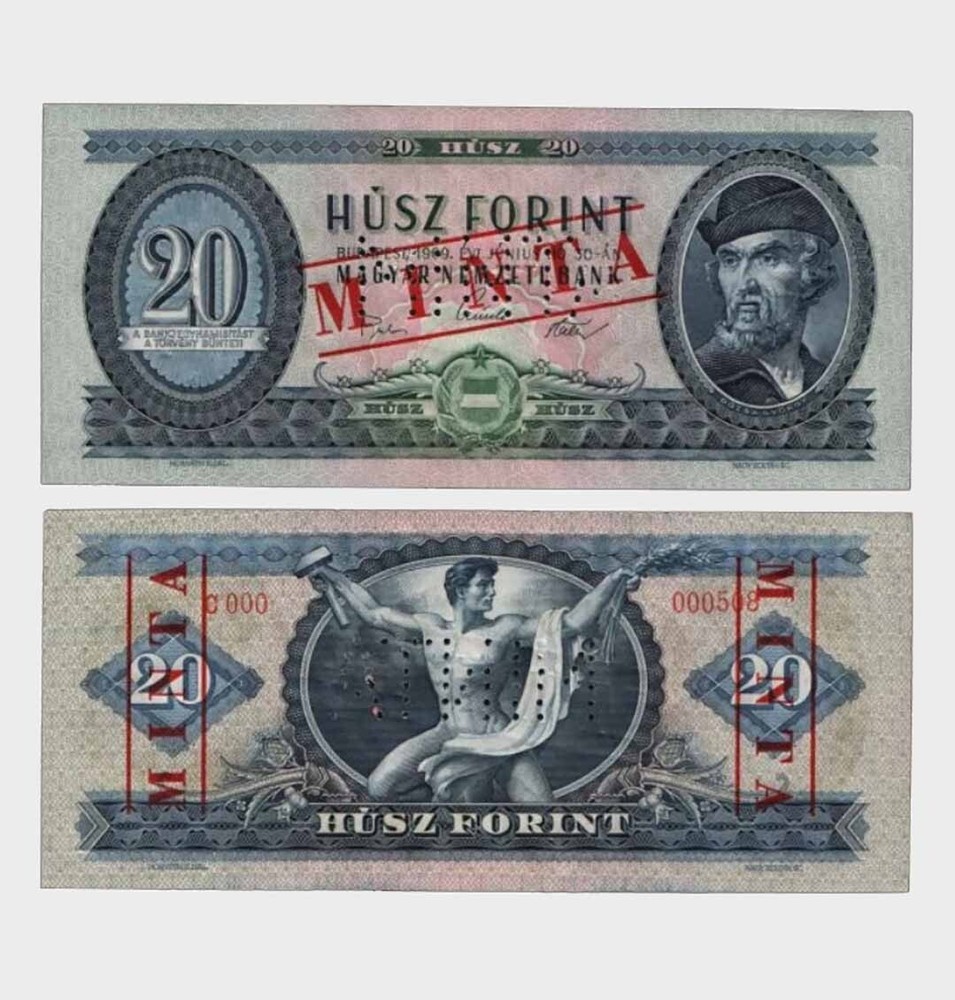 Hungary - 1969 - 20 Forint - "MINTA" -  "UNC"  #CO7416
